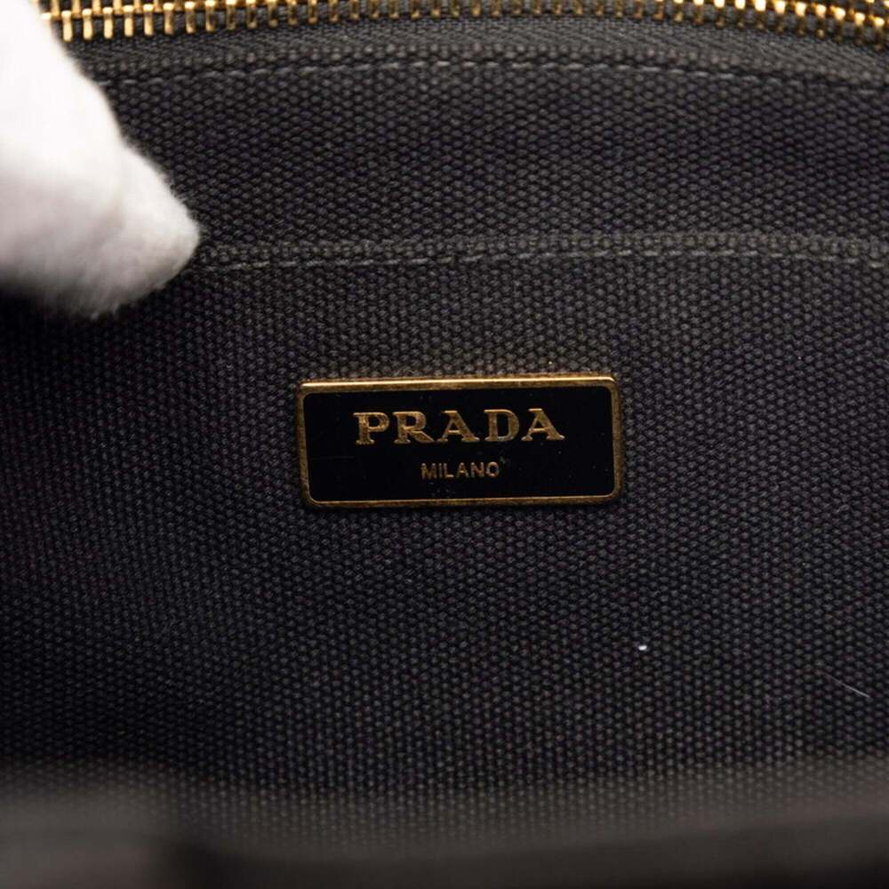 PRADA Black Canvas Shoulder Bag - Picture 7 of 7